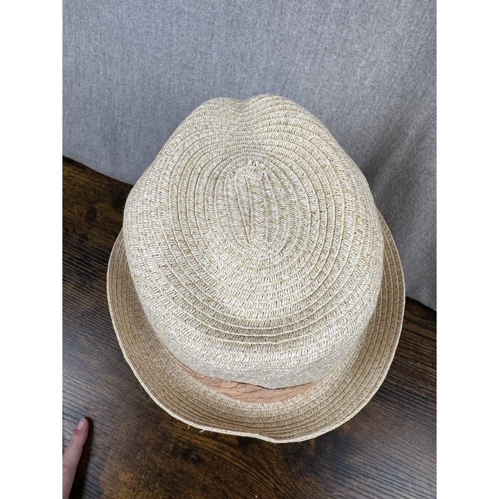 Gap women's Metallic banded straw fedora S/M - Picture 4 of 13